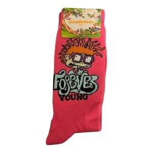 Rugrats Chuckie Forever Young Crew Socks